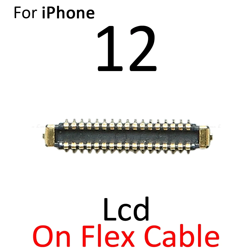 Touch LCD Display FPC Connector For iPhone 12 mini 12 12 Pro Max Display Board Connector On Motherboard Mainboard Flex Cable