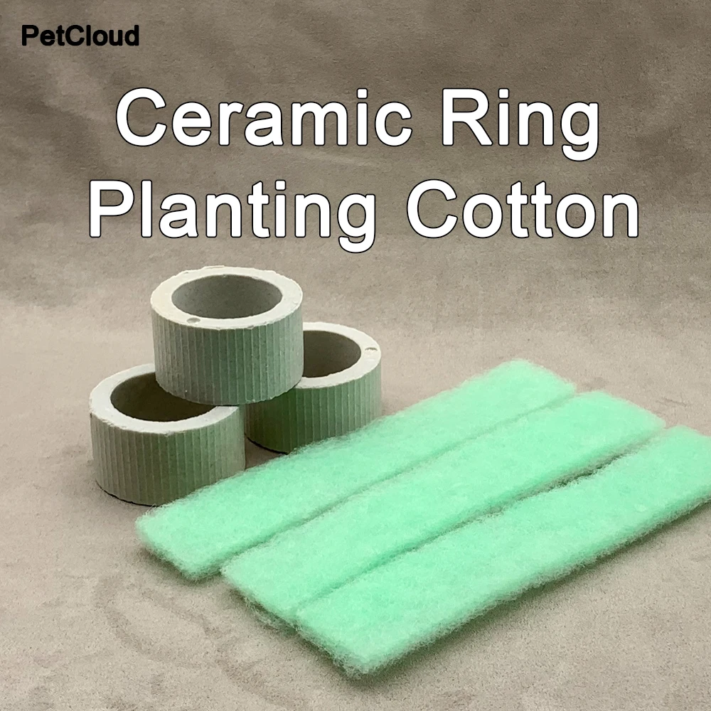 3pcs Aquarium Plants Planting Ceramic Ring For Fish Tank Decoration Rings Water Grass Fixed Cup DIY Fish Tank Ornamento Supplies