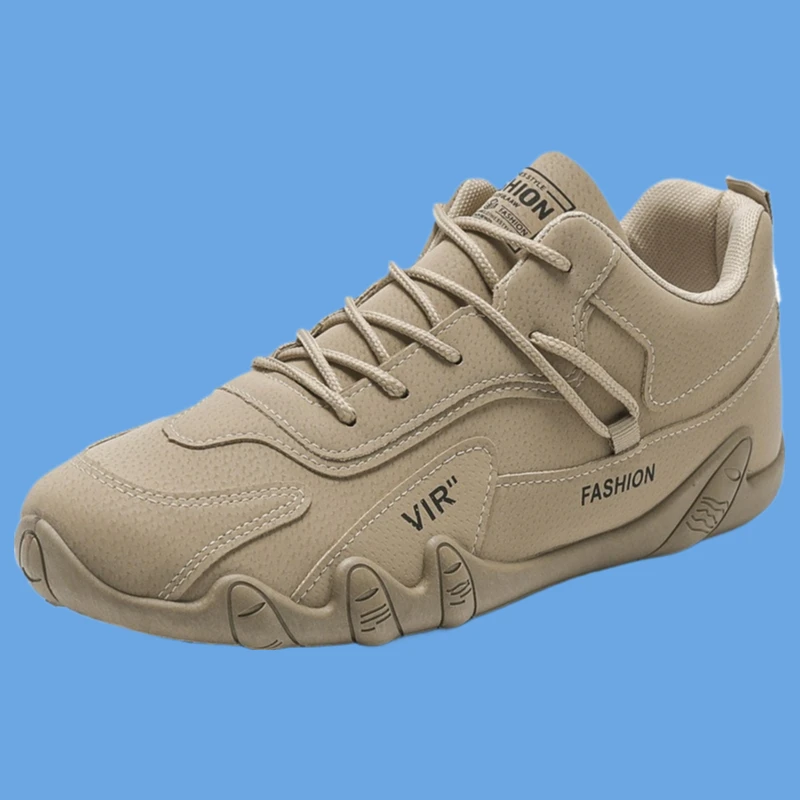 Man Casual Sneakers Non Slip Khaki Work Mens Shoe Short Boots Loafers Lace Up Zapatillas Hombre Ankle Boots For Men 2025 Spring