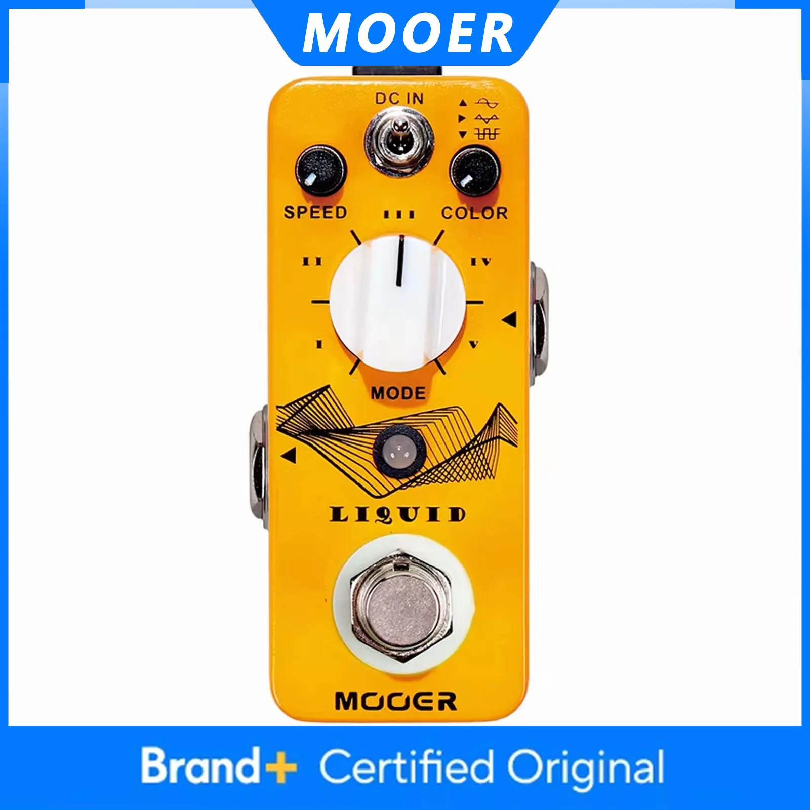 

Гитарная педаль эффектов MOOER Liquid Digital Phaser с 5 различными эффектами, 3 выбираемыми волнами, True Bypass, аксессуары для гитары