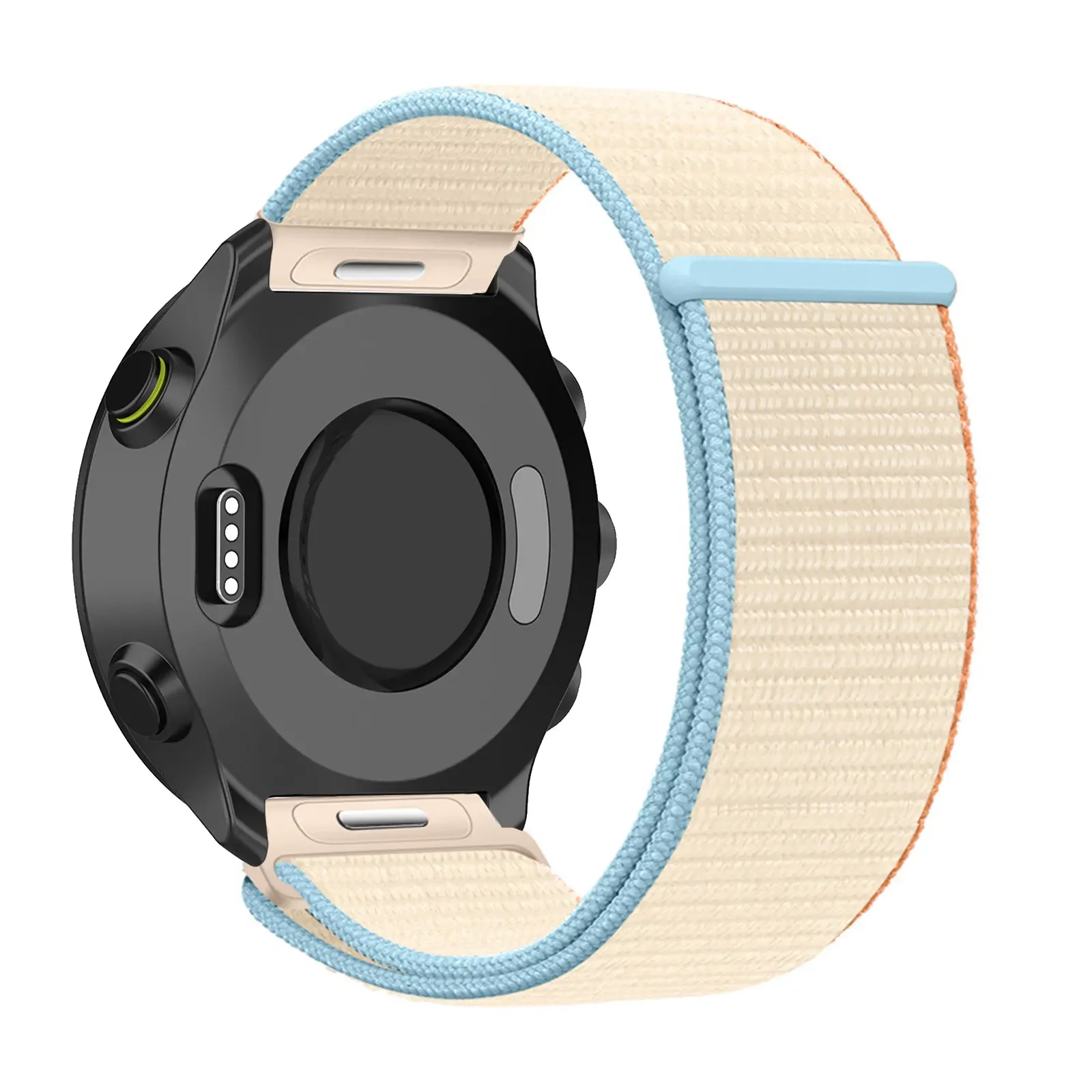 Nylon Bands for Garmin Forerunner 55/245/245 Music/645/645 Music/165/165 Music/158/185 with Velcro and Snap fastener