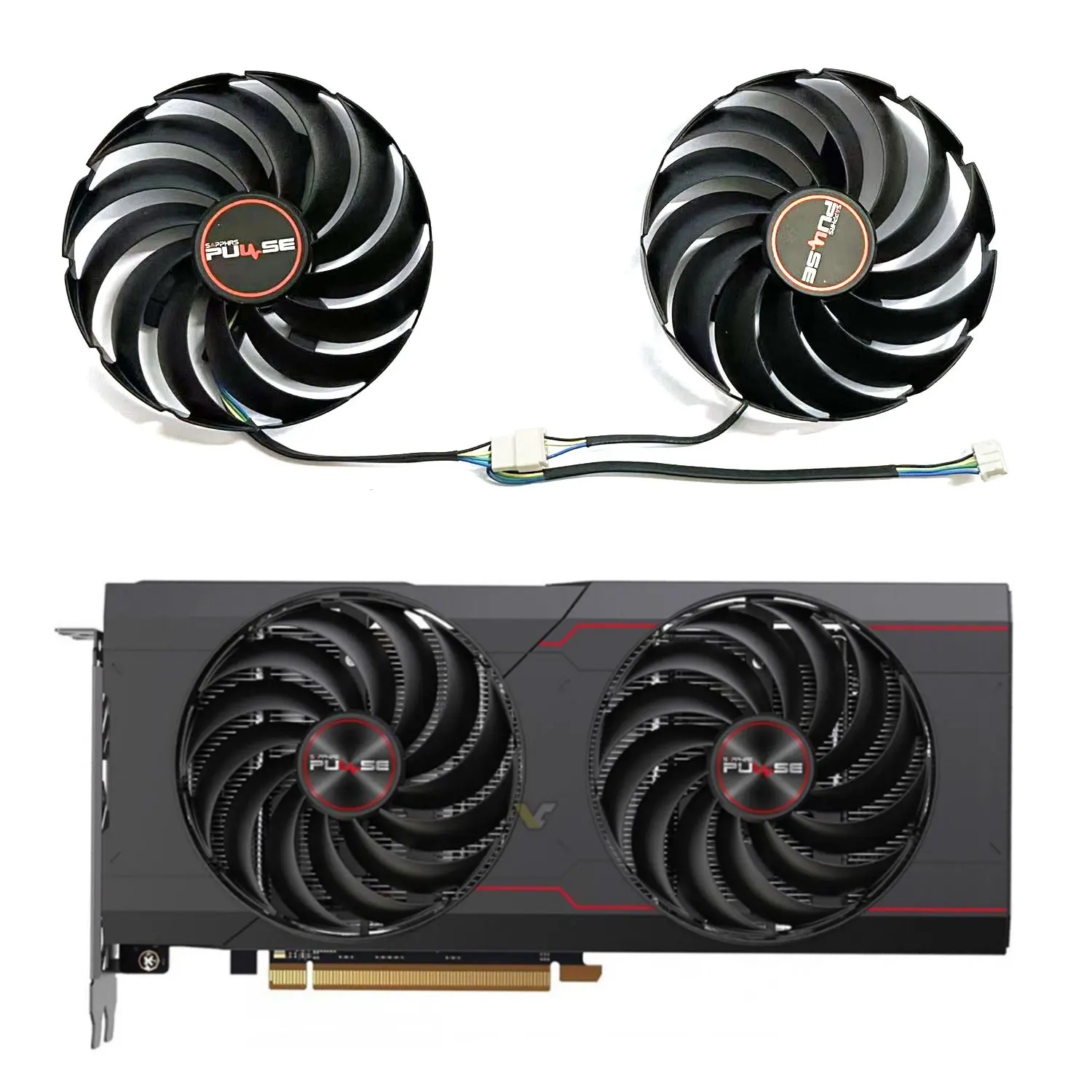 

New 95MM 4PIN CF1010U12D FDC10U12D9-C RX6700XT GPU Fan For SAPPHIRE Radeon RX6700XT 6700 PULSE OC Graphics Card Replacement Fan