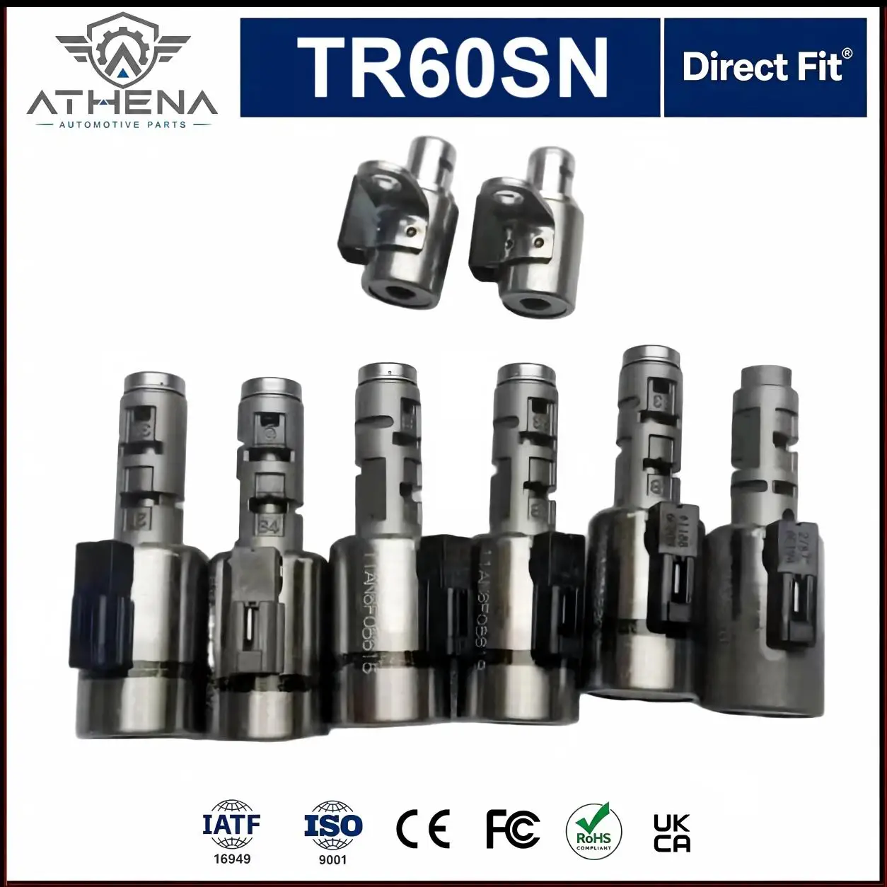 09D TR60SN Automatic Transmission Solenoid Valve Kit Fit VW Audi Porsche 8PCS