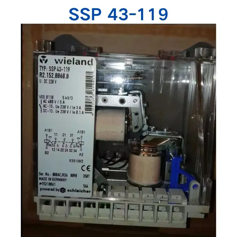 Second-hand test OK wieland relay SSP43-119 SSP 43-119