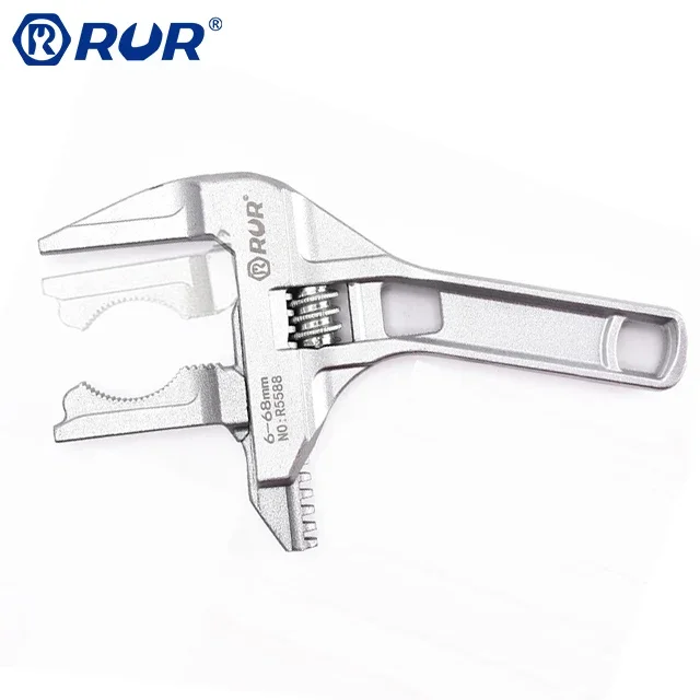 Hand Tool Large Opening Bathroom Spanner Sanitary adjustable wrench with Short Handle