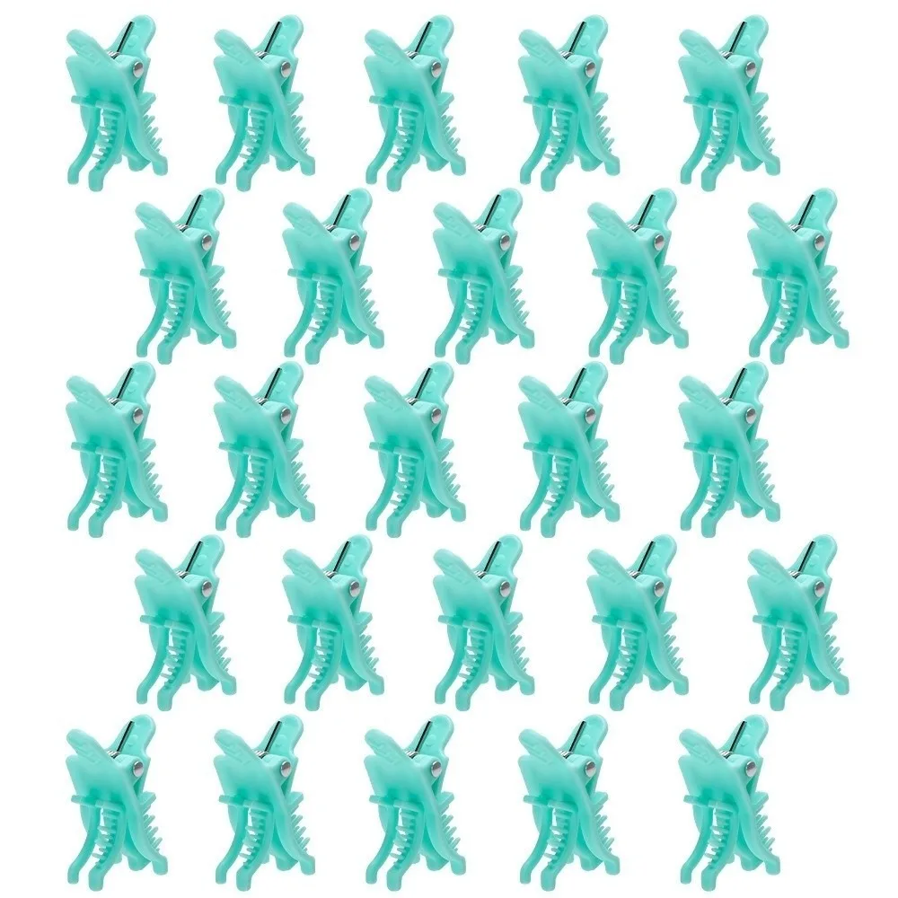 

25Pcs Reusable Salon Hair Perm Clips Barbershop Tools Hairdressing Curl Styling Clamps Professional DIY Hook Loop Hair Rollers