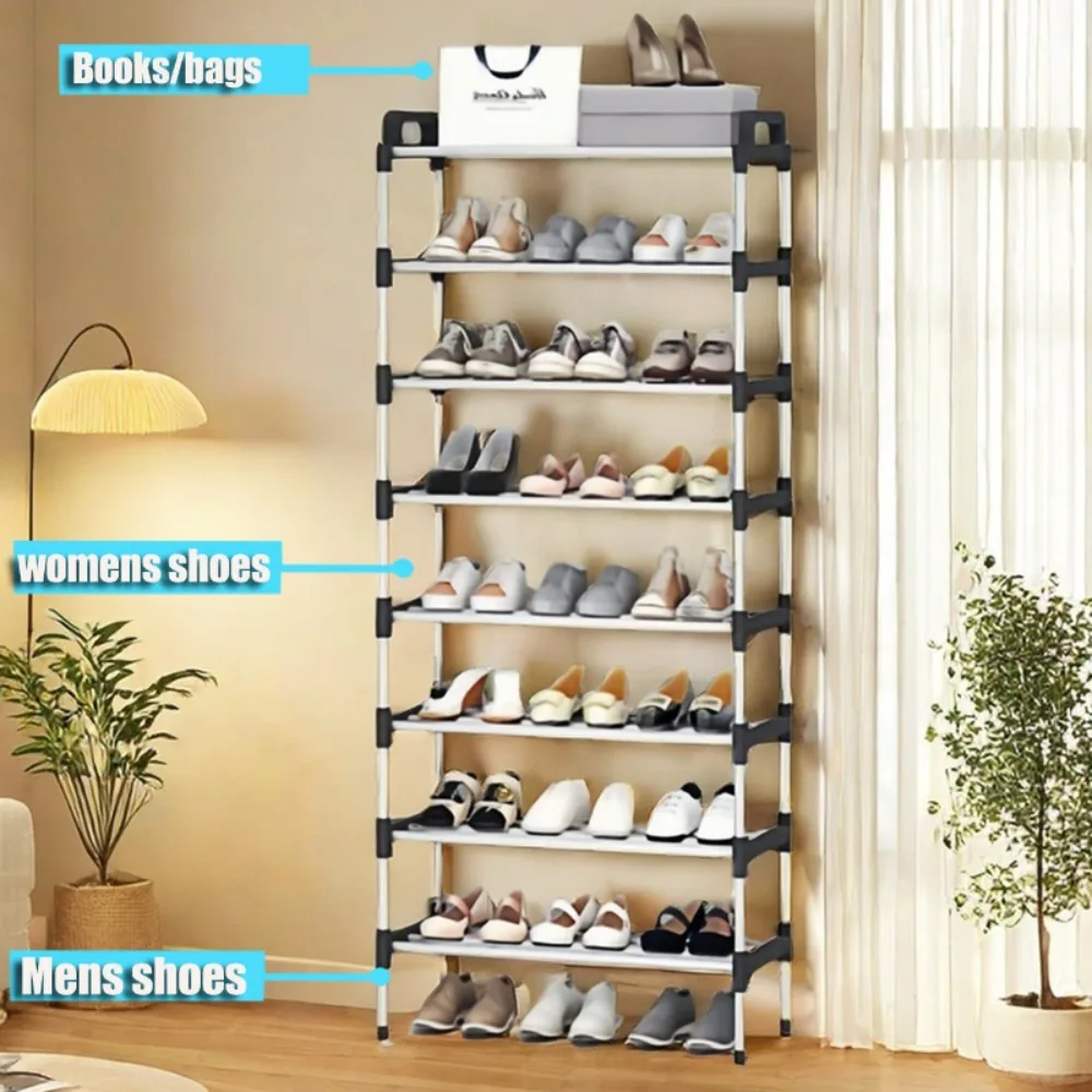 DIY Shoes Rack Multi Layer Dust Proof Household Doorstep Shoe Cabinet  Strong Load Bearing Capacity Small Footprint Shoe Rack