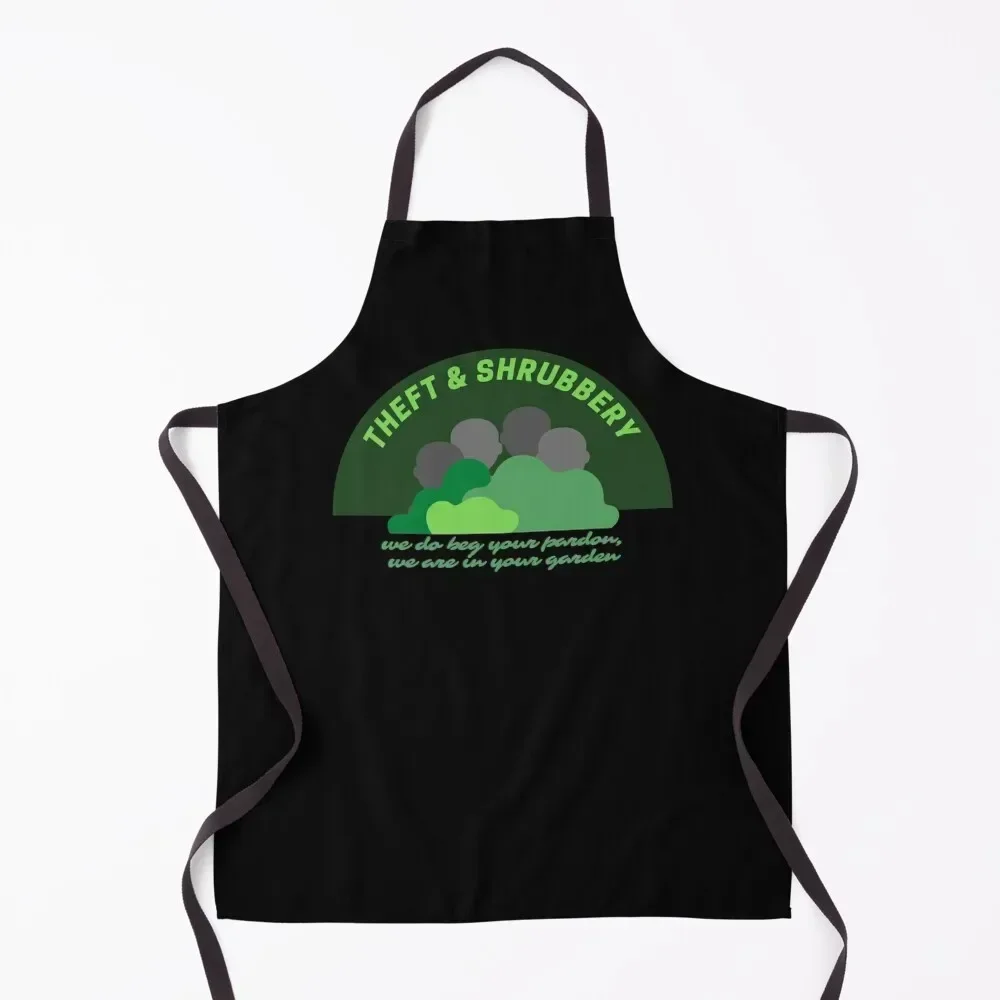 

theft and shrubbery Apron Kitchen accessories Women's Home Clothes For Cosmetologist Kitchen Front Apron
