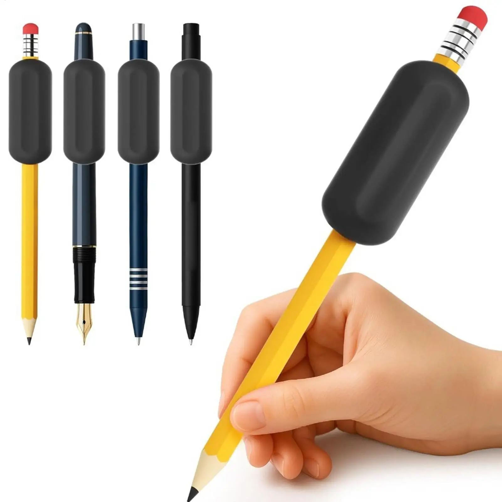 1pcs Weighted Pencil Handwriting Aid Correction Tool for Children Elderly Meetings Exam Preparation Note-Taking Art Sketching