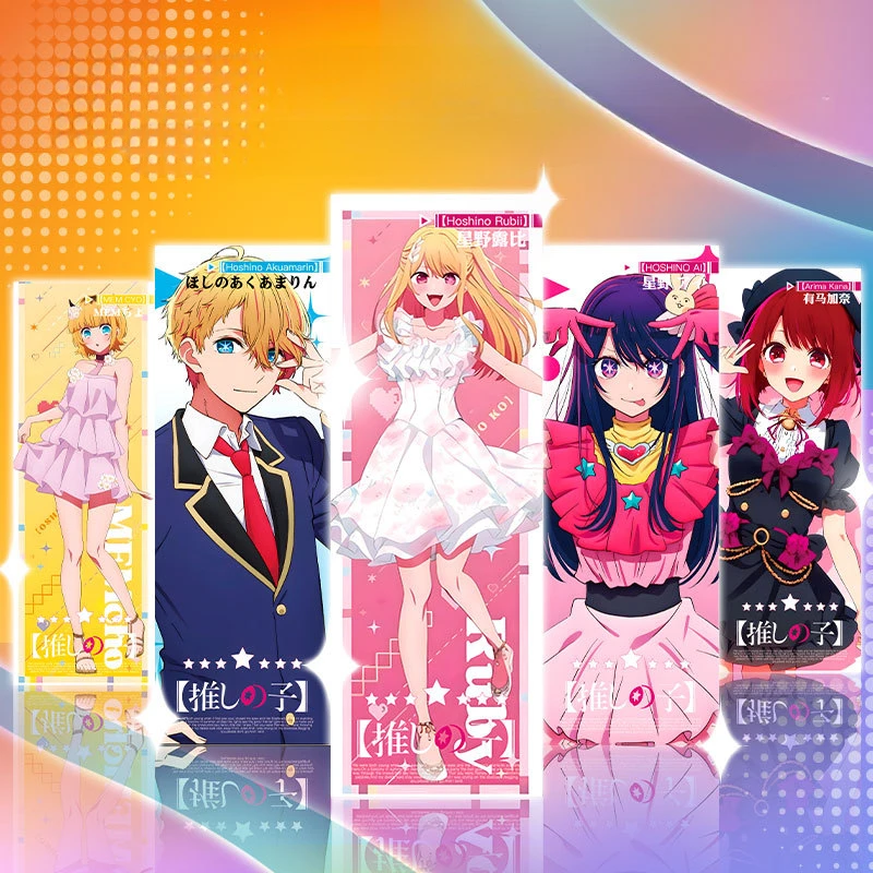 

OSHI NO KO аниме периферийный лазер коллекционный карточный билет Hoshino Ai Rubii Arima Kana UV Красочные флэш-поклонники коллекционные подарки