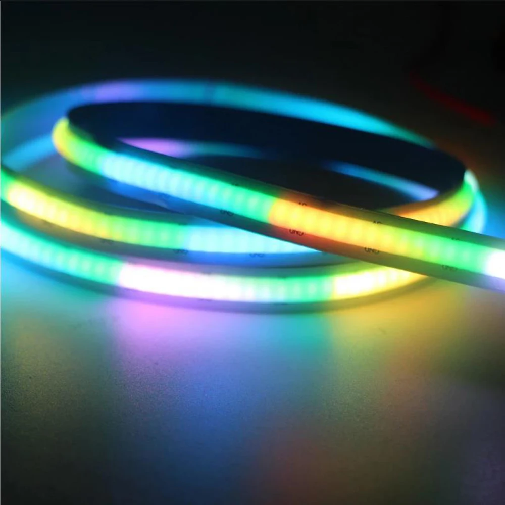 5V WS2812 IC WS2812B Smart RGB COB FOB LED Strip Light Individually Addressable tape lamp 332Leds Not Waterproof 0.5m 1m 3m