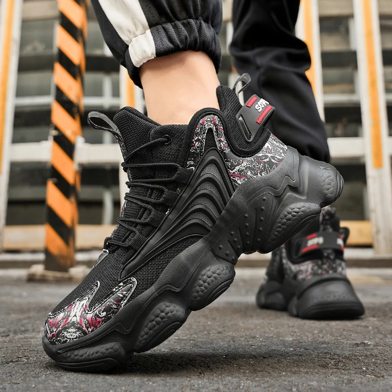 Mens Carbon Plate Air Cushion Running Shoes Breathable Lightweight Marathon Womens Sports Anti-slip Elastic Sneakers