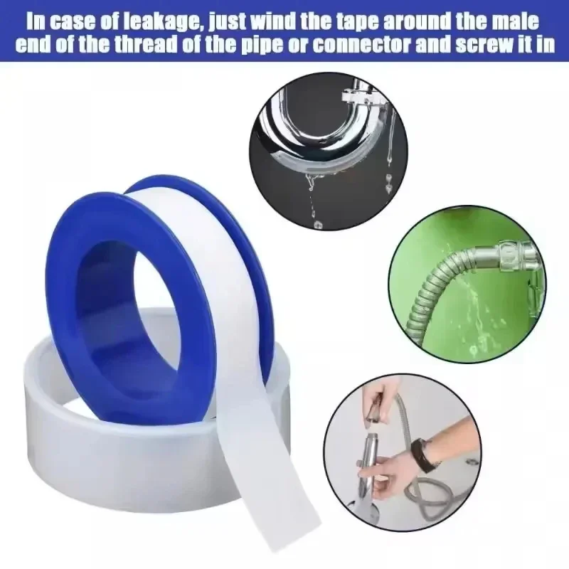 Waterproof Leak Seal Tape Duct Tape Thread Seal for Plumbing Fittings Oil-Free Repair Tool Adhesive Sealants