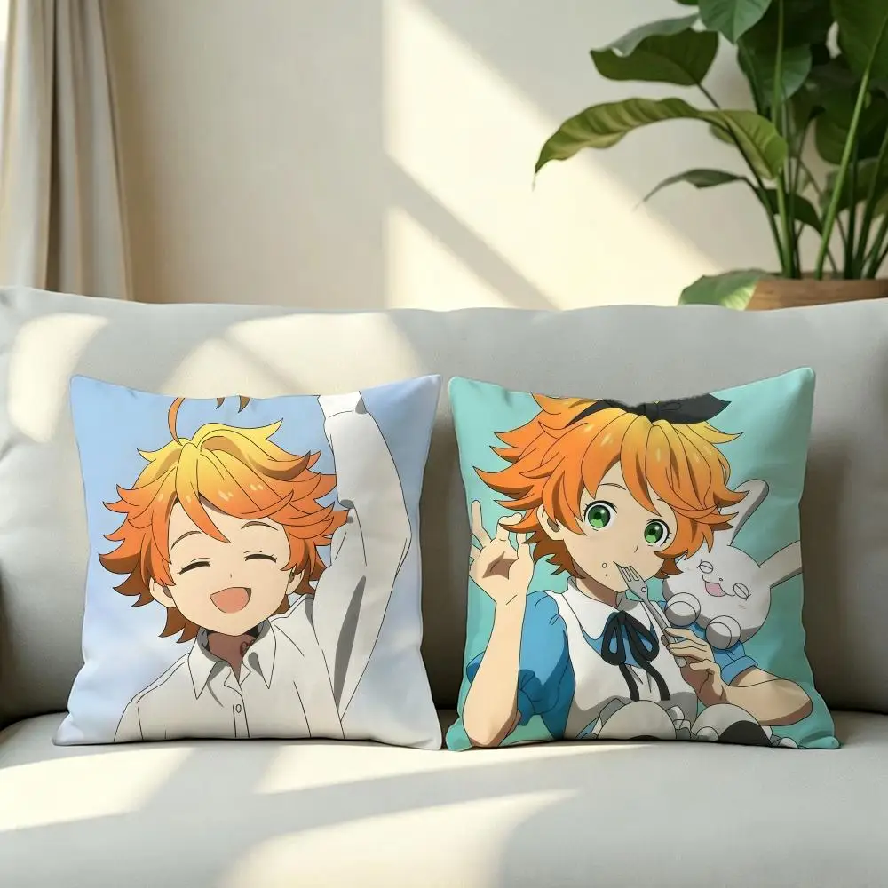 Suspense T-The Promised NeverlandS Cushion Cover 4Pcs Soft Plush Throw Pillow Covers 40x40 45x45 for Sofa Bedroom