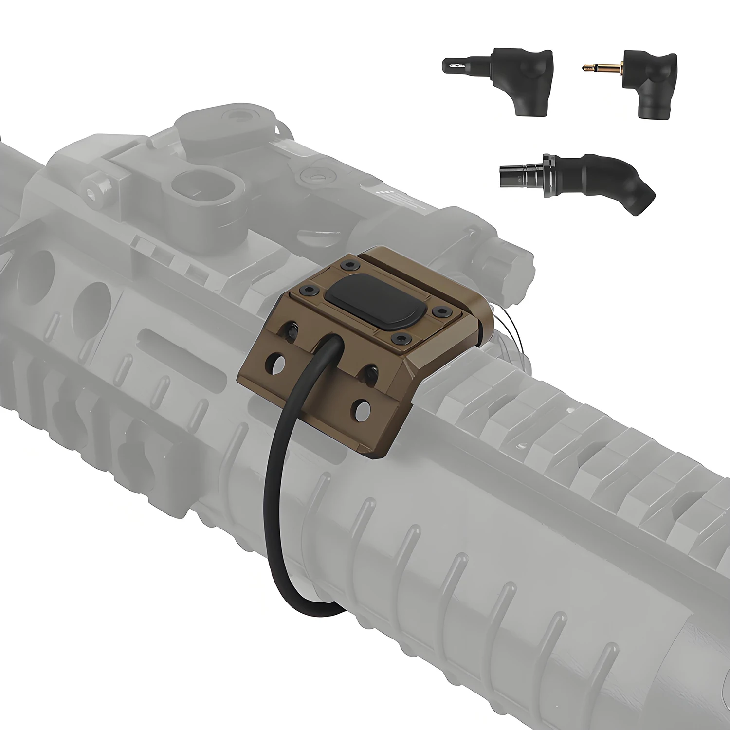 UN Metal Side Wired Switch for PEQ Laser Light Crane SF 2.5mm Connectors Flashlight Side Mount Picatinny Rail Compatible