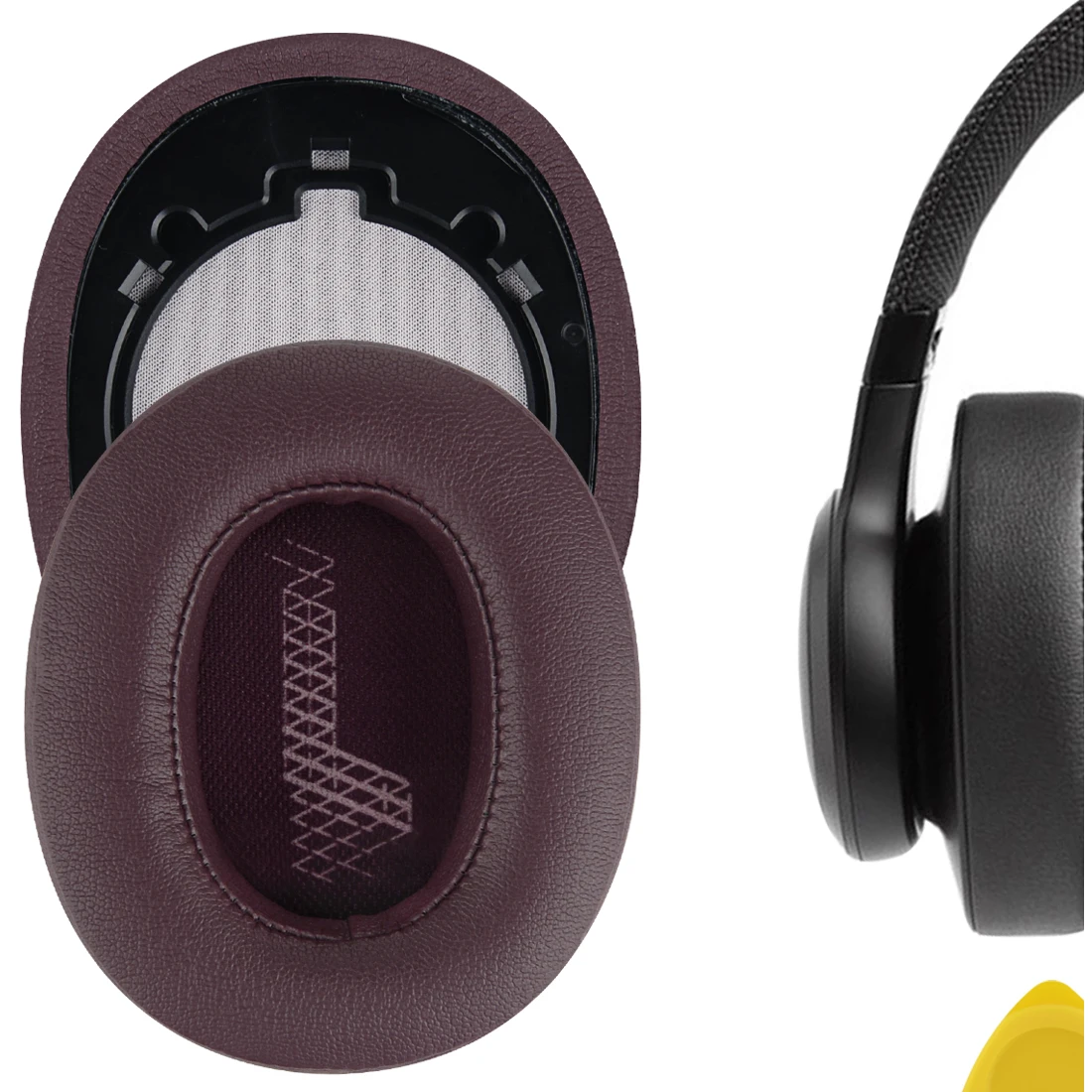 Geeklia-jbl live 500btヘッドフォン用のクイックフィット交換用イヤパッド、イヤクッション、ヘッドセットイヤパッド