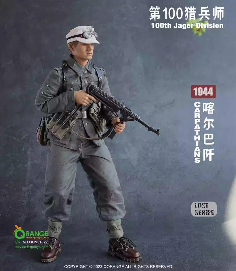 1/6 QORANGE QOTOYS 액션 피규어 수집 가능, 100 번째 육군 사단 카파 티안 1944 드레스 슈트 무기, 머리 없음, 몸체 없음, 12 인치