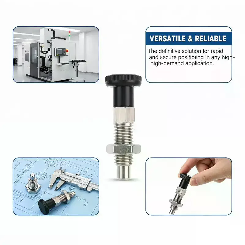 1 spring reset knob plunger indexing plunger ball head spring plunger reliable and universal indexing solution