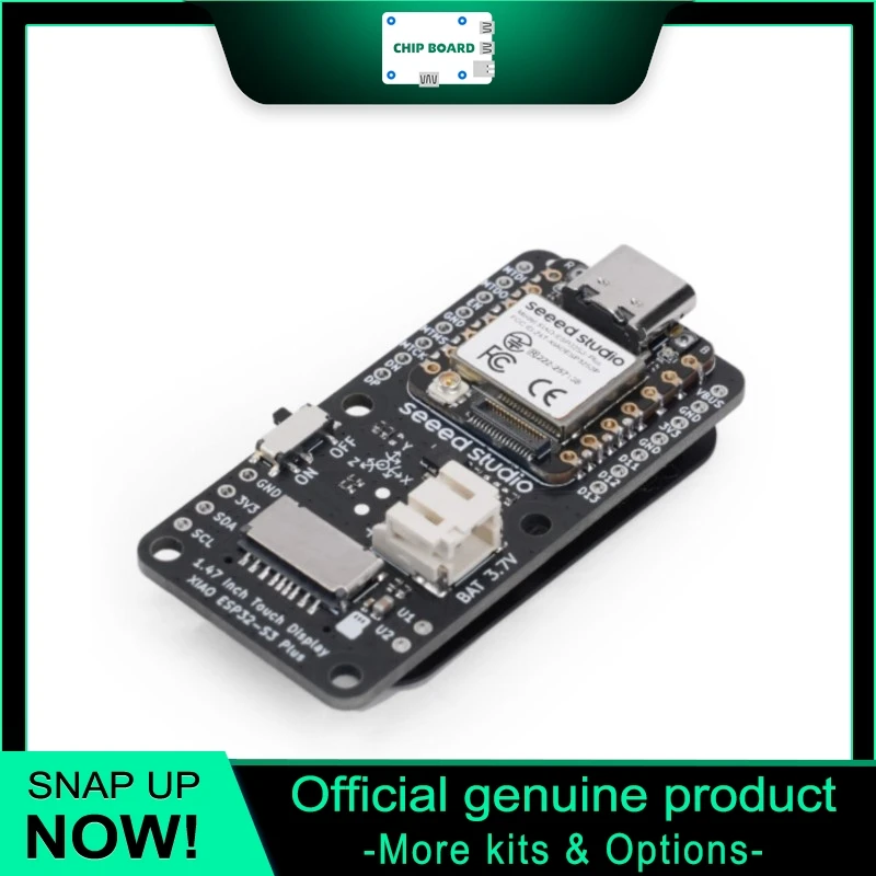 Seeedstudio XIAO 1.47 IPS Touch Display ESP32-S3 WiFi BLE IMU Mic MicroSD Smart Board