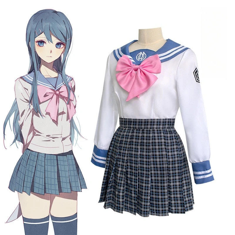 

Костюм для косплея Саяки Маизоно из Danganronpa, школьная форма в стиле JK, аниме-игра, комплект для ролевых игр