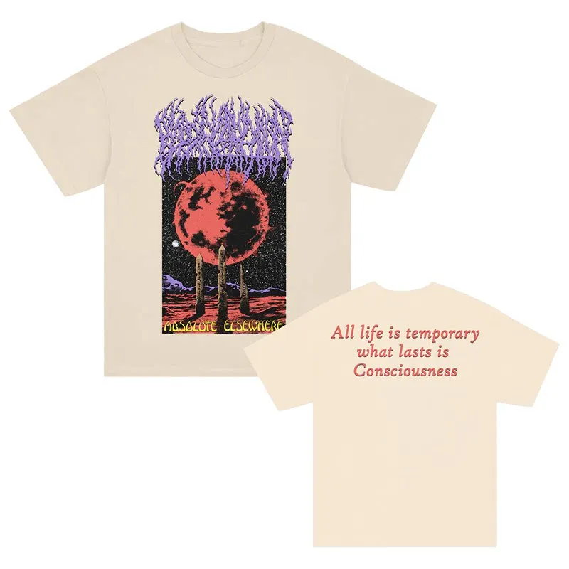 2026 BLOOD INCANTATION Band's Dark Metal Style Rock American Loose-pleated Men's and Women's T-shirt