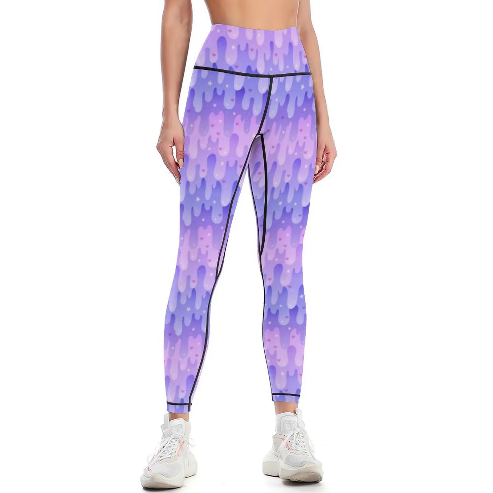 Lavender Slime Leggings Jogger pants fitness set gym Womens Leggings