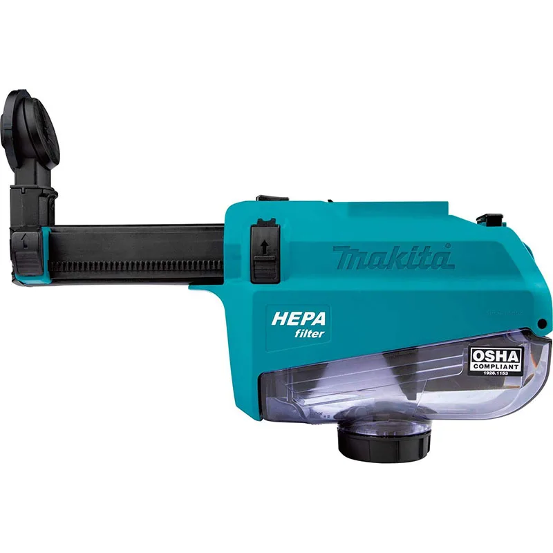 Makita DX05 Dust Extractor Attachment with Hepa Filter Cleaning Mechanism Compatible with 18V Rotary Hammer Model XRH12 DHR182