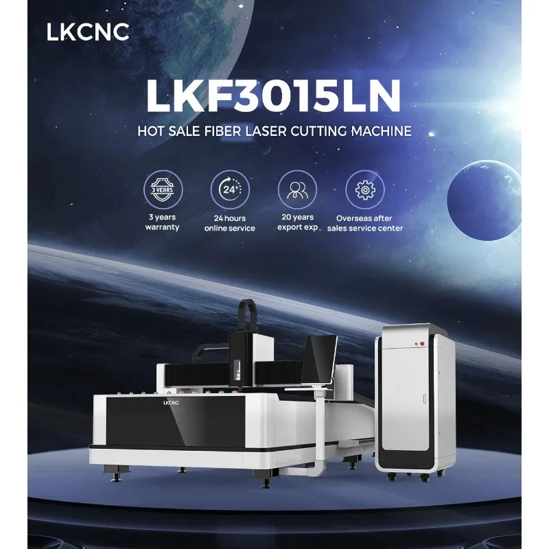 [ขายดี] เครื่องตัดโลหะไฟเบอร์แบบเปิด LFK กำลังสูง 3000W 6000W