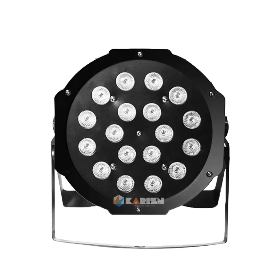 No Tax 40Pcs 18Led PP Material Par Dj Stage Lights Led Par DMX Colorful RGB 3in1 Slim Par Led For Stage Show Lighting