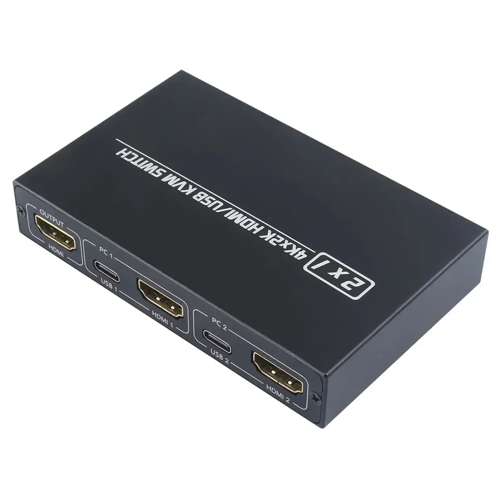 Imagem -04 - Divisor Compatível com Hdmi 4k Switch Kvm Usb 2.0 em Switcher para Caixa de tv Monitor Compartilhado Teclado e Mouse e Impressora Am-kvm201cl