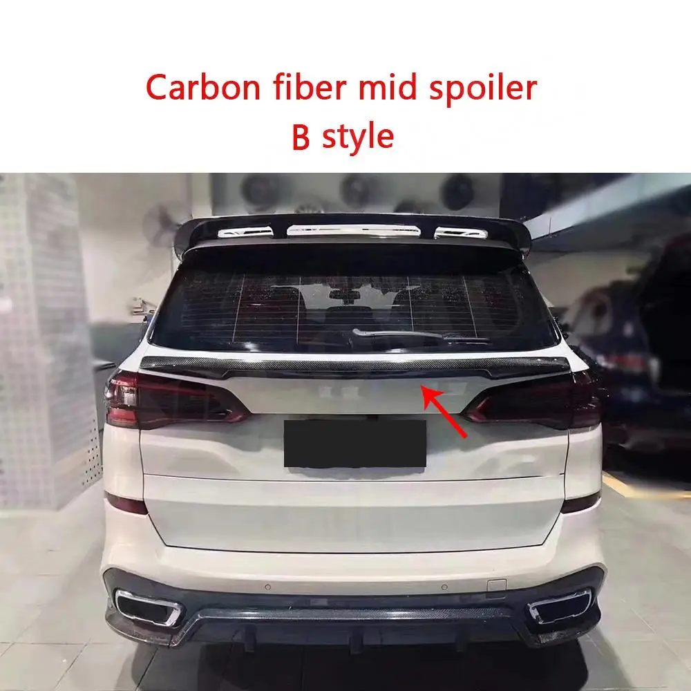 

Спойлер на крышу VACOMUL из карбона для BMW X5 F15 28i 35i SUV 2014-2018, средний спойлер, тюнинг автомобиля