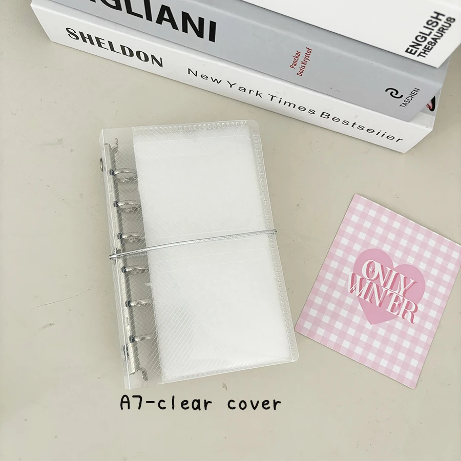M5/A7 Loose Leaf Journal Notebook Cover, dreifache tragbare Hülle, DIY Nachfüllpapiere/Taschen, Junk Handbook Aufbewahrungsorganisator – Detail 8