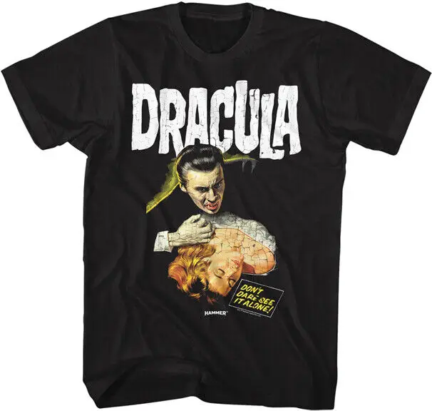 Hammer Horror Dracula T-Shirt The Lady New Black Adult Merchandise