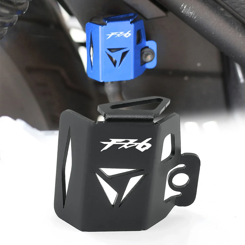 For Yamaha FZ6 FZ 6 FZ6R FZ6N Fazer Aluminum Alloy New Rear Brake Fluid Reservoir Protective Cover Motorcycle Accessories
