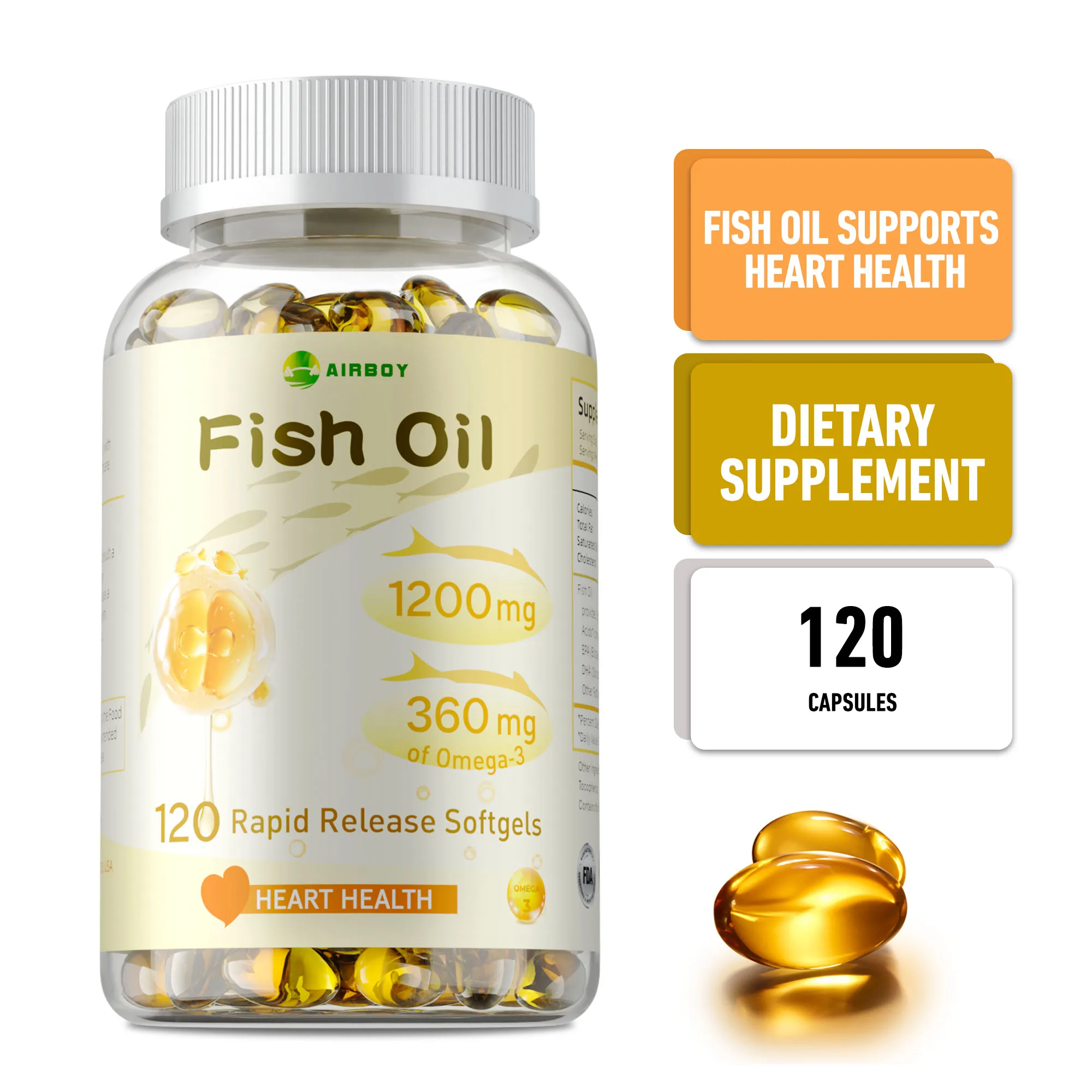 

Рыбное масло — с DHA и EPA, снижает стресс, улучшает настроение, способствует здоровью сердца, мозга и суставов, улучшает память и интеллект.