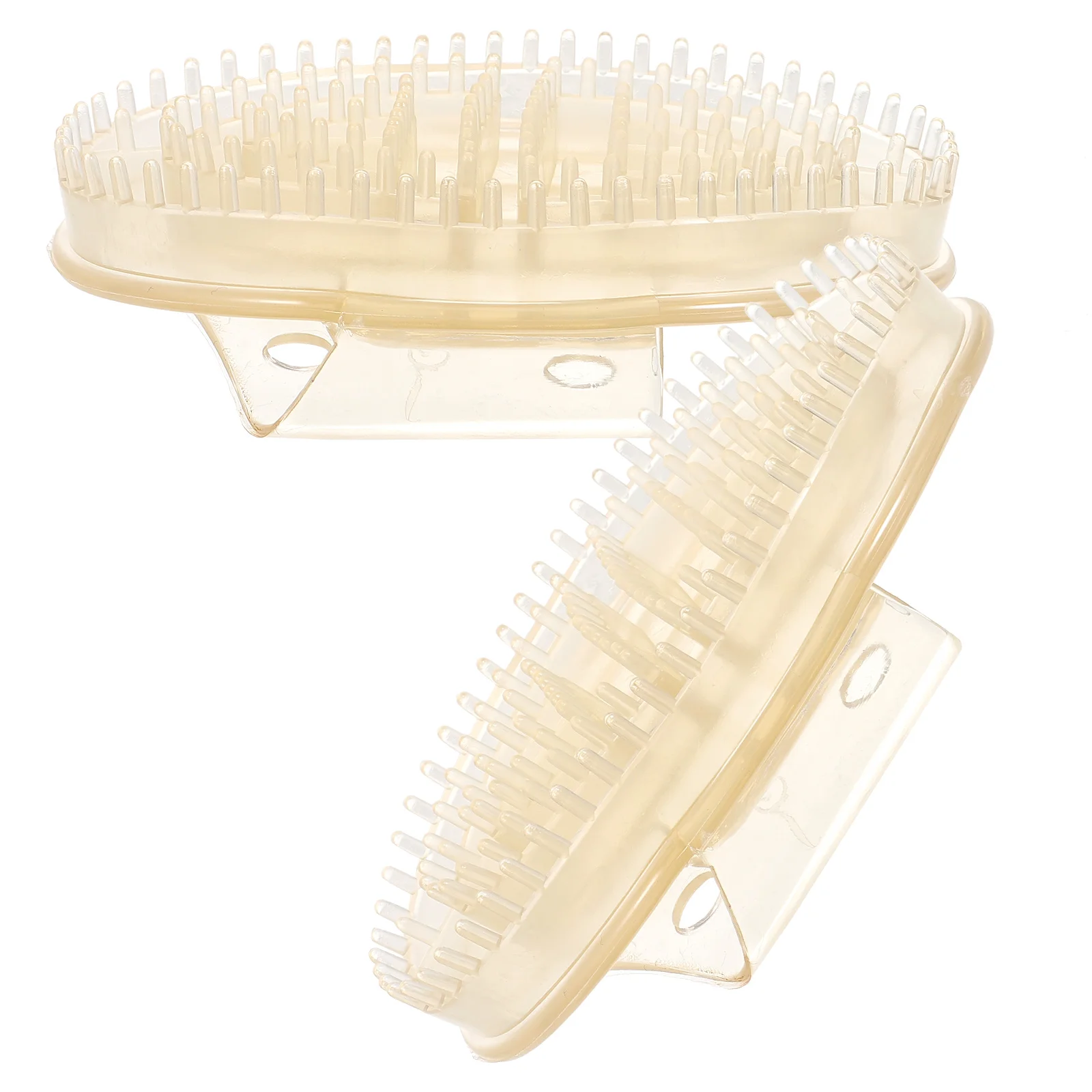 

2pcs Massage Brush Body Massager Portable Handheld Muscle Relaxation Tool For Neck Back Legs Arms Scalp Pain Relief Durable