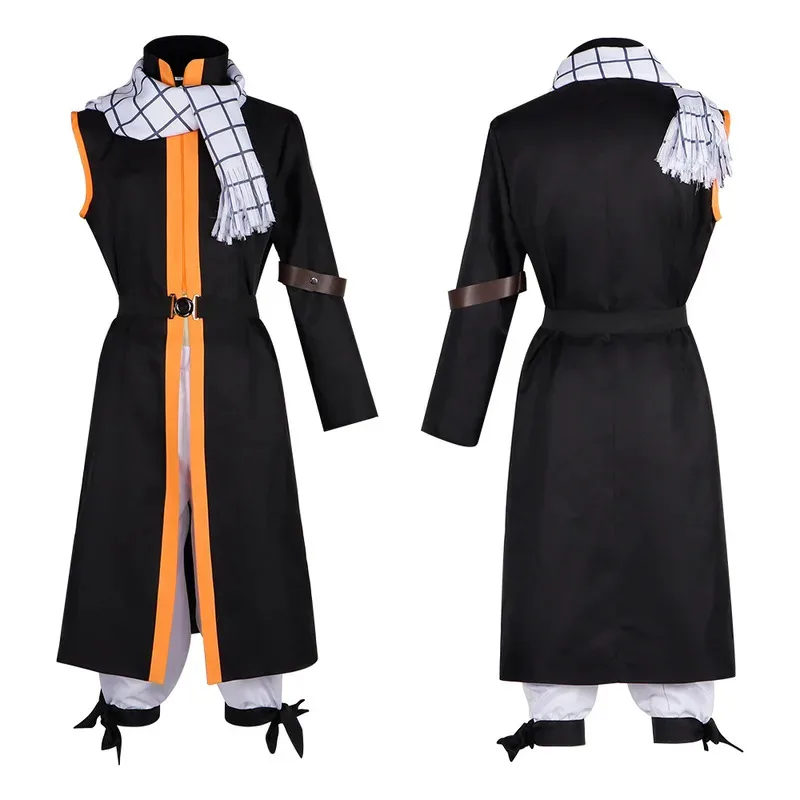 Fairy Tail END Cosplay Etherious Natsu Dragneel Cosplay Anime Costume Natsu Uniforme Mantello Parrucca Vestiti di Halloween Vestito per Uomo