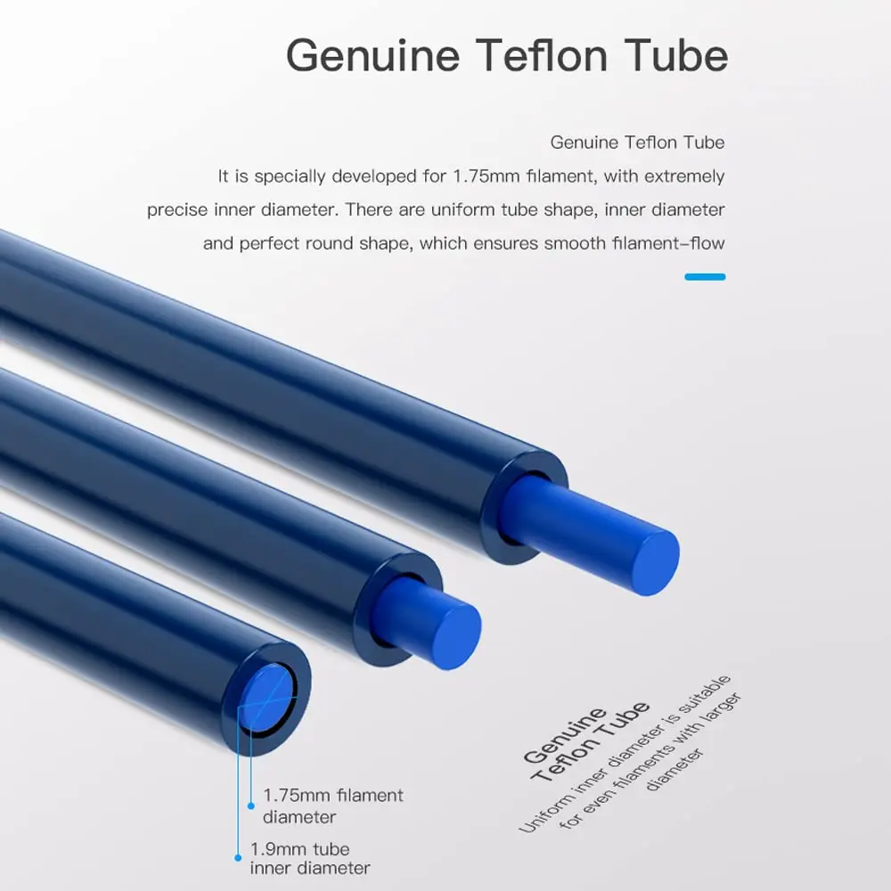 CREALITY для Capricorn Bowden PTFE, голубые трубки 1 м/2 м для 3D принтера, детали для филамента 1,75 мм, Премиум PTFE смола, импортированная из Японии