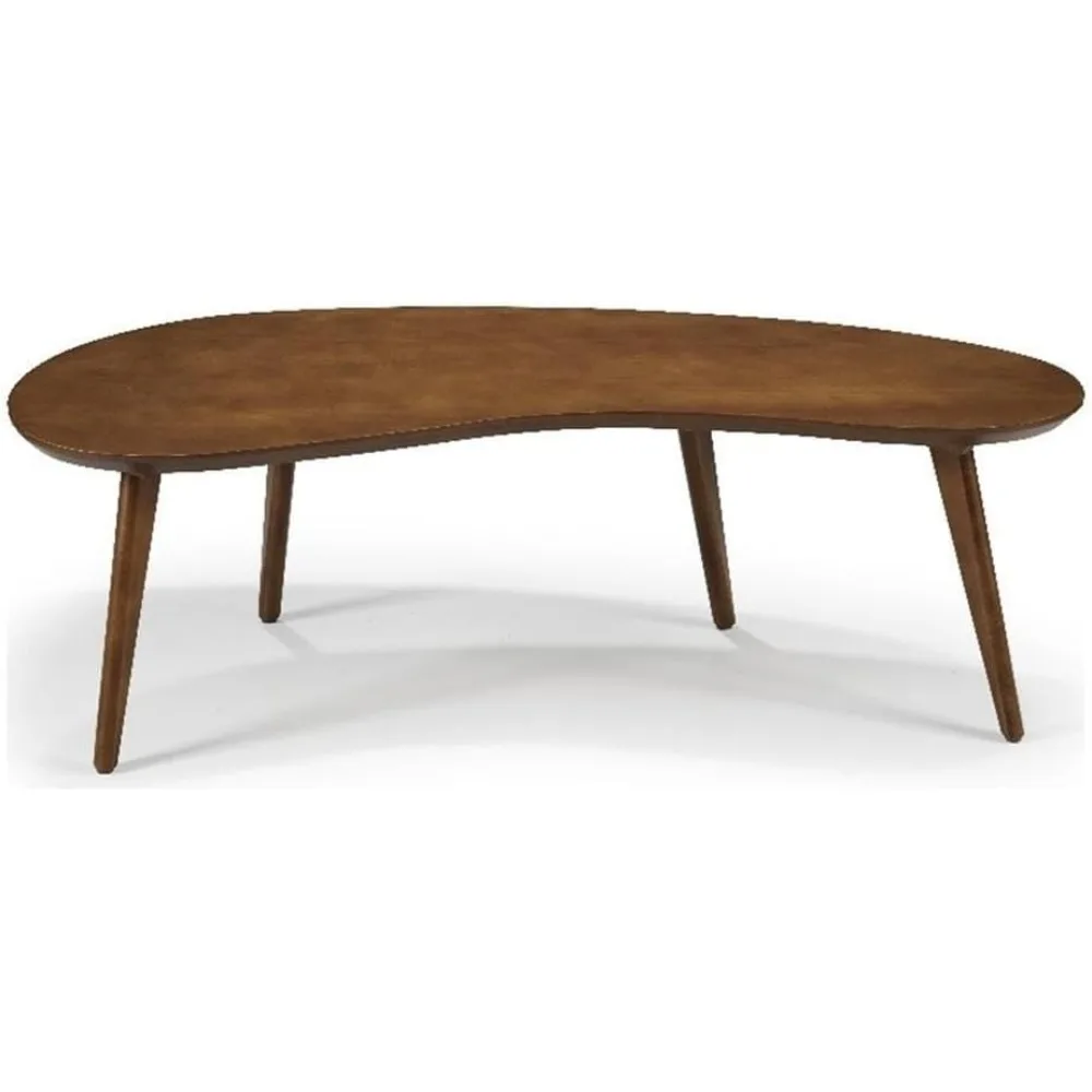 

Mid Century Modern Abstract Shaped Coffee Table/Solid Wood/Castanho Finish