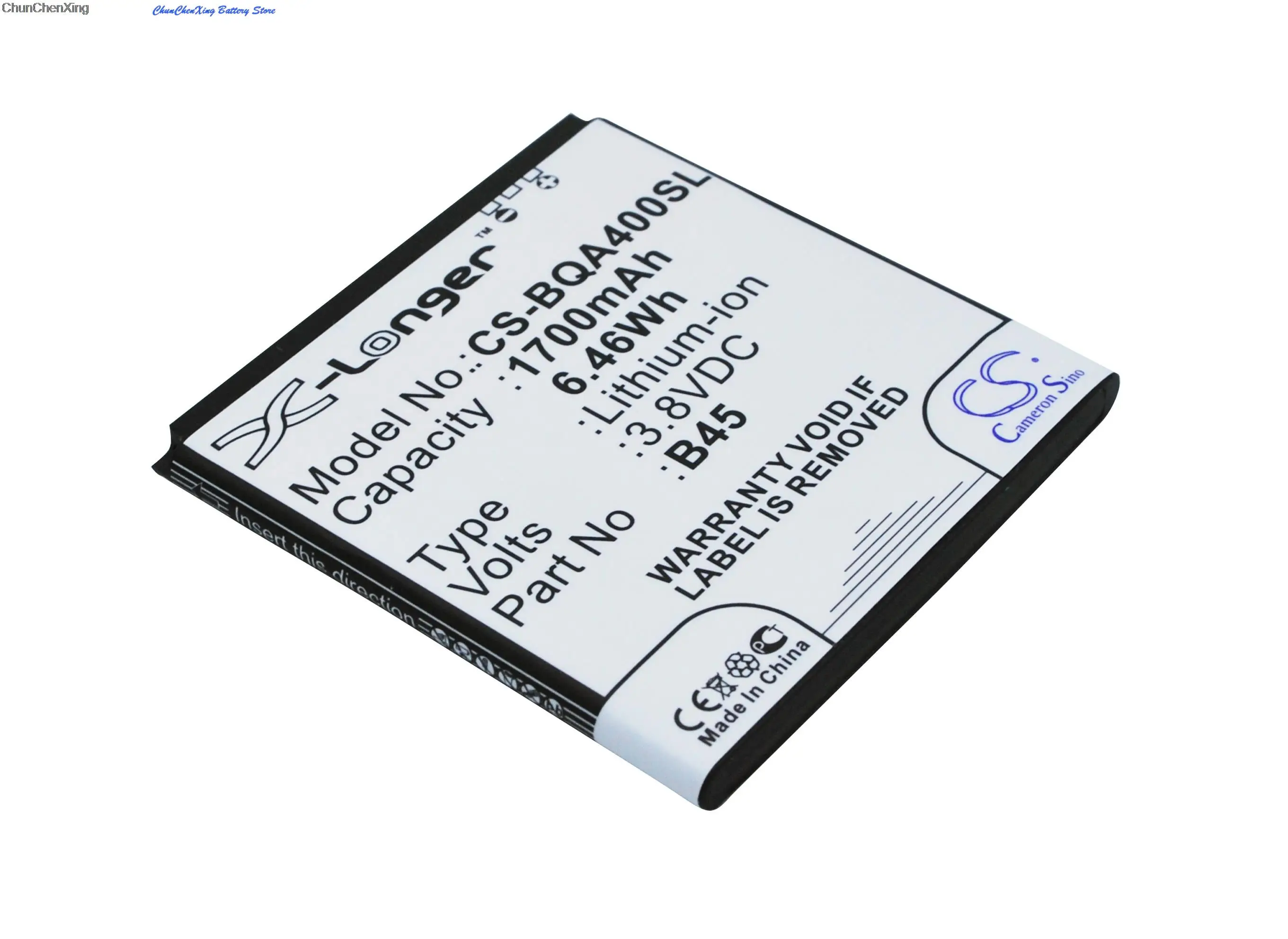 Cameron Sino 1700mAh Battery B45, BT-1500-252 for BQ Aquaris 4, For Malata i10