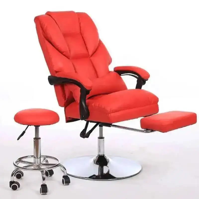 صالون الحلاقة المحمول القابل للاستلقاء كرسي حديث كرسي صالون جلدي فاخر حامي الساق سيلا دي باربيرو الأثاث التجاري