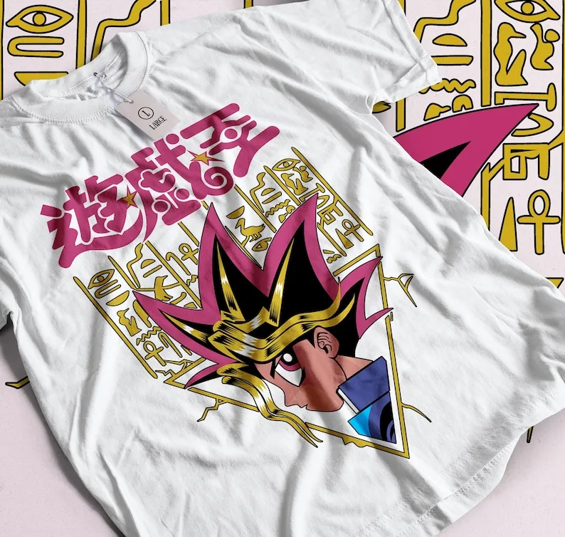 Anime Duel King T Shirt Black Unisex, Black Shirt All Size