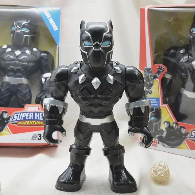 Marvel Avengers Czarna Pantera nowa seria kreskówkowa anime model ruchoma figurka kolekcjonerska ozdoba prezent urodzinowy dla chłopca