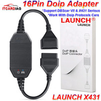 New Launch Doip Adapter 16Pin Cable Connector For DBScar VII DBScar7 X431 PAD V X431 PRO ELITE CRP919E Works With Doip Protocols