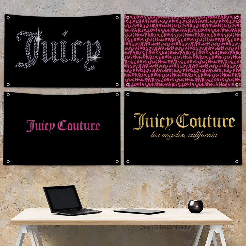 1PC J-Juicy C-Couture Flag And Banners Four Hole Flag Polyester Outdoor Decor Room Aesthetic