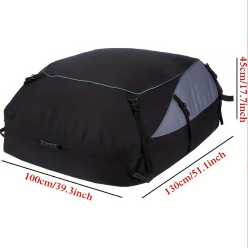 ISURE البحرية حقيبة أمتعة السيارة 600D في الهواء الطلق SUV طوي القيادة الذاتية معدات السفر سقف حقيبة تخزين حقيبة أمتعة مقاومة للماء #2