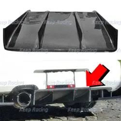 Auto Part For Mitsubishi EVO 7 8 9 Carbon Fiber Under Rear Diffuser Glossy Bumper Panal Splitter Blade Fins Tuning Racing Kit