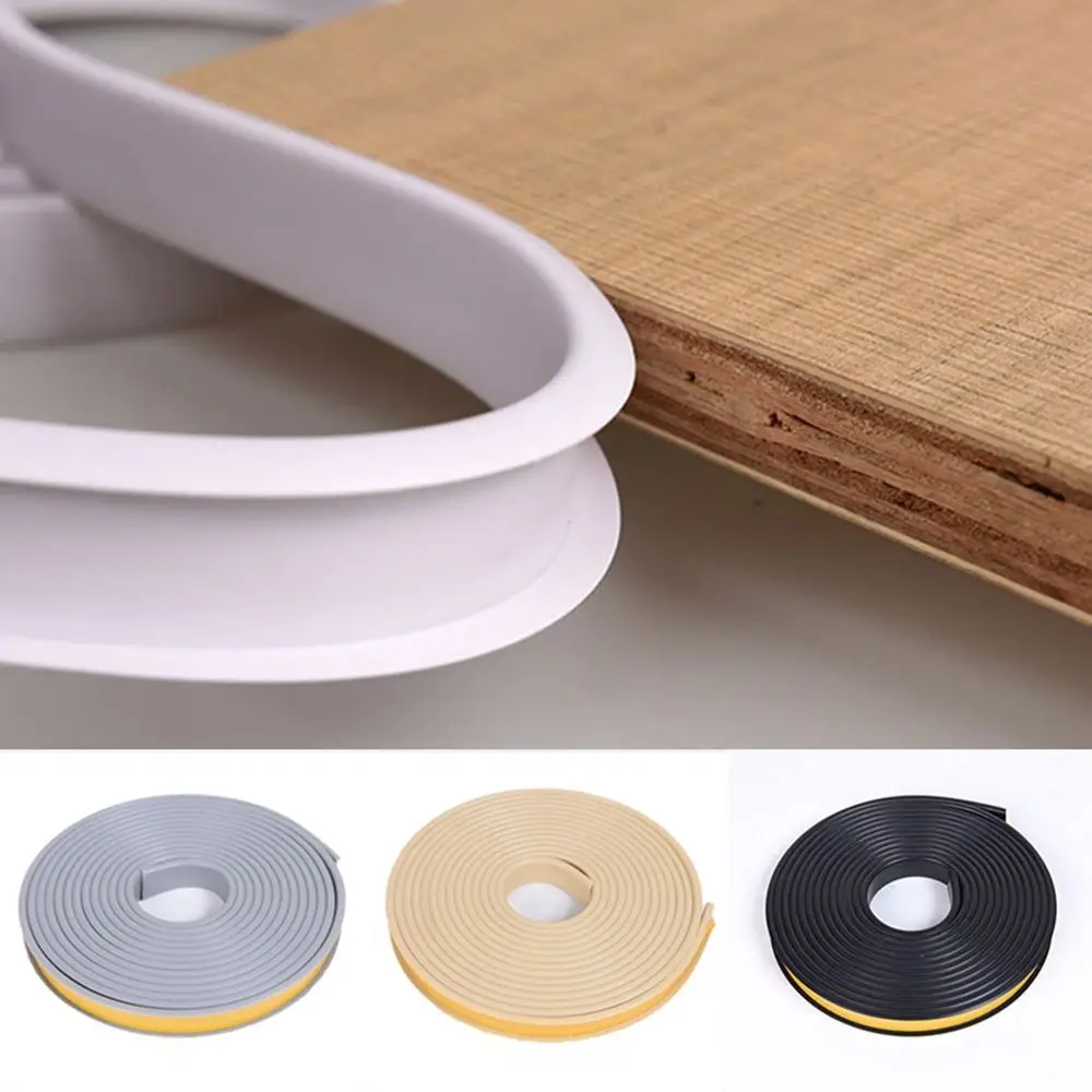 Self-adhesive Silicone Board Sealers Wardrobe Banding Tape Seal  Edge Strip Protector  Cover Edge Protector