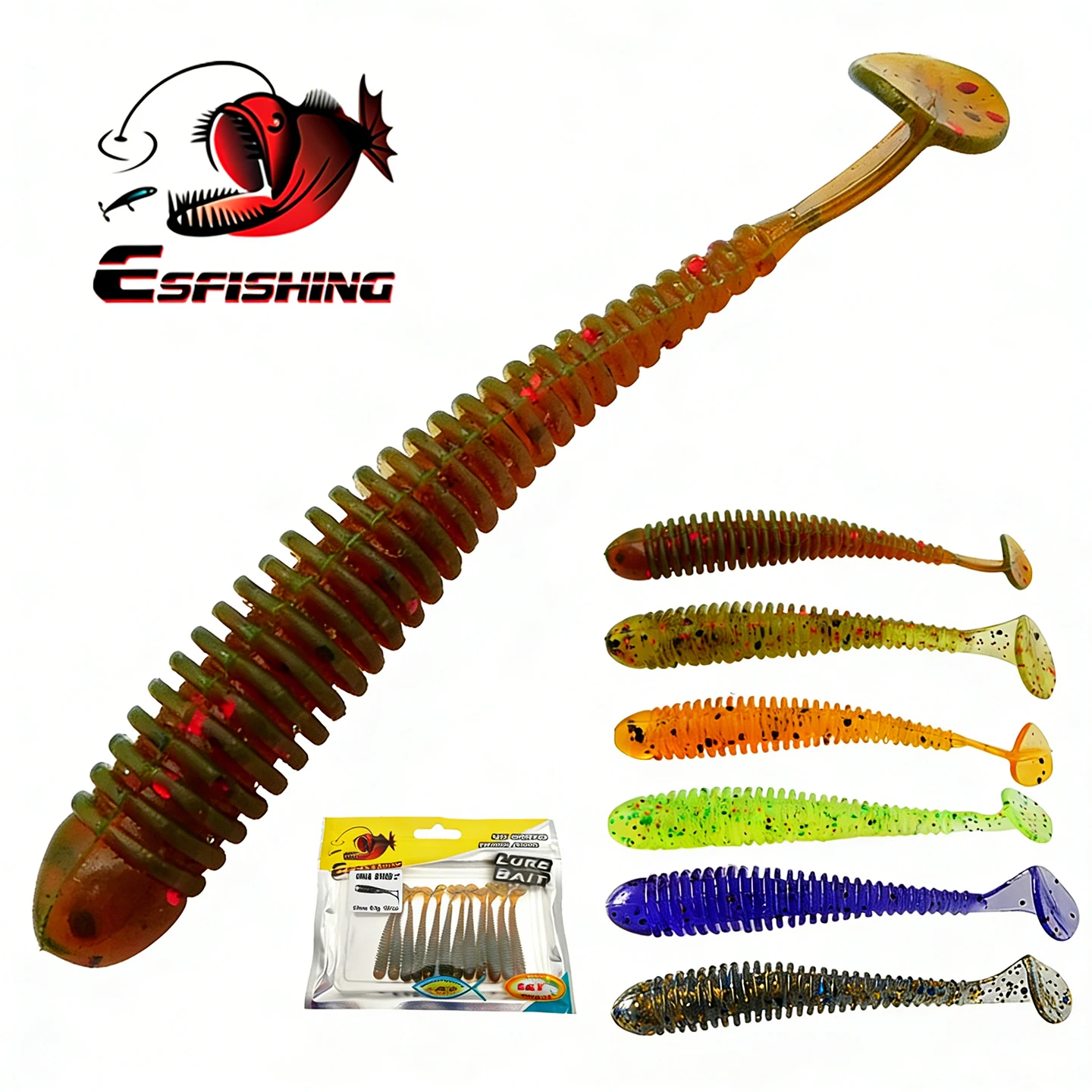 ESFISHING Swing Impact Ring Sh - Fishing Lure Soft Plastic ulasan dan harga