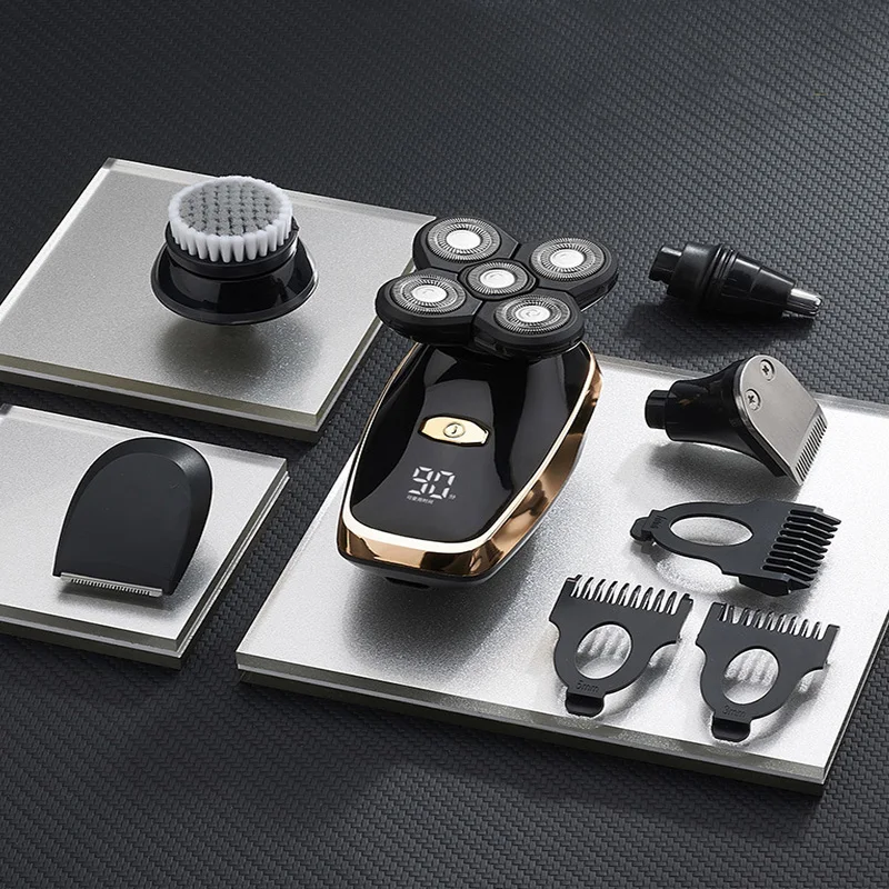 

Водонепроницаемый моющийся USB-депилятор для бритья, с цифровым дисплеем, набор для красоты, мужской набор для бритья.